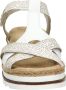 Rieker Comfortabele witte sandaal met leuke print White Dames - Thumbnail 4