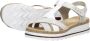 Rieker Comfortabele witte sandaal met leuke print White Dames - Thumbnail 5