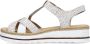 Rieker Comfortabele witte sandaal met leuke print White Dames - Thumbnail 6