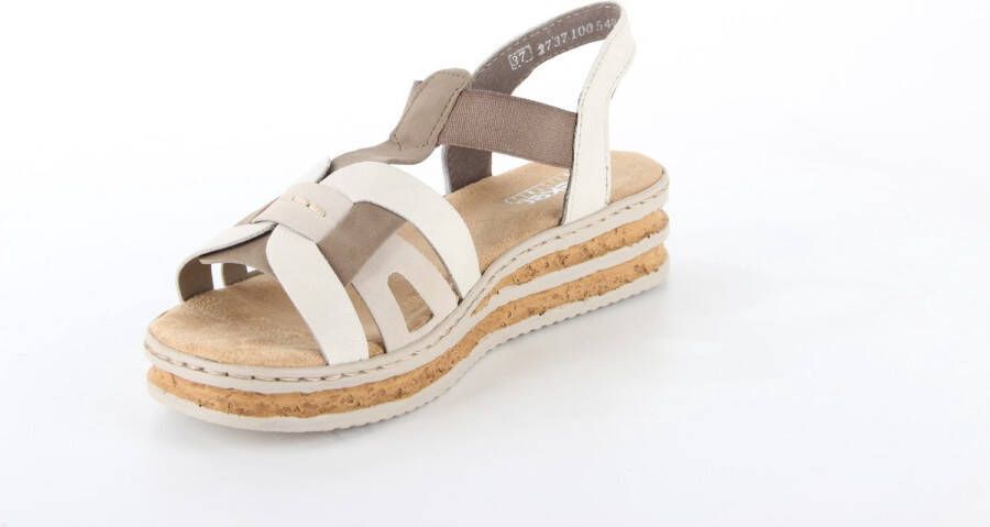 Rieker Sandalen taupe Syntheitsch Dames