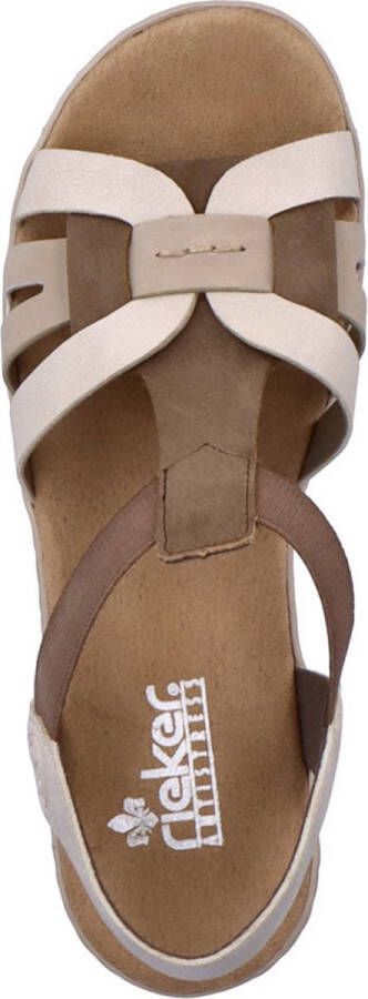 Rieker Sandalen taupe Syntheitsch Dames