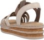 Rieker Beige Taupe Gevlochten Sandaal Beige - Thumbnail 15