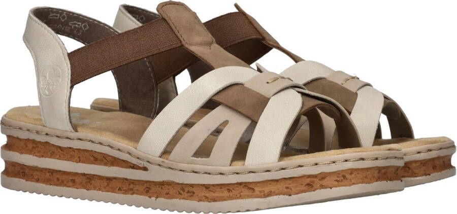 Rieker Sandalen taupe Syntheitsch Dames