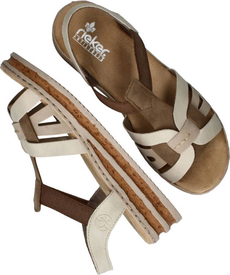 Rieker Sandalen taupe Syntheitsch Dames