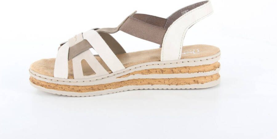 Rieker Sandalen taupe Syntheitsch Dames