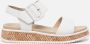 Rieker Witte leren sandaal met print White Dames - Thumbnail 29