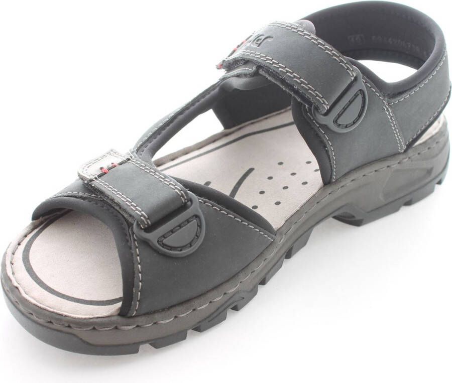 Rieker Flat Sandals Zwart Heren - Foto 7