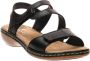 Rieker Comfortabele Zwarte Sandaal met Klittenbandsluiting Black - Thumbnail 9