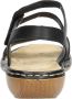 Rieker Comfortabele Zwarte Sandaal met Klittenbandsluiting Black - Thumbnail 14