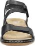 Rieker Comfortabele Zwarte Sandaal met Klittenbandsluiting Black - Thumbnail 15