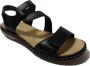 Rieker Comfortabele Zwarte Sandaal met Klittenbandsluiting Black - Thumbnail 6