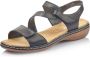 Rieker Comfortabele Zwarte Sandaal met Klittenbandsluiting Black - Thumbnail 8