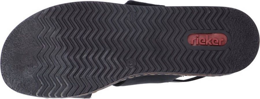 Rieker Zwarte sandaal met klittenbandsluiting Black Dames - Foto 6
