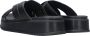 Rieker Comfortabele Zwarte Leren Zomerslipper Black Dames - Thumbnail 5