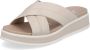 Rieker Comfortabele Leren Sliders voor Vrouwen Beige Dames - Thumbnail 25
