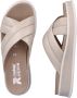 Rieker Comfortabele Leren Sliders voor Vrouwen Beige Dames - Thumbnail 12