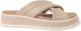 Rieker Comfortabele Leren Sliders voor Vrouwen Beige Dames - Thumbnail 26