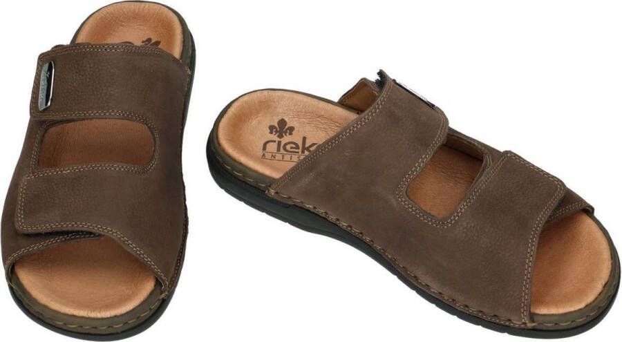 Rieker Slippers zomerschoen slippers klittenbandschoen met logo-plakette - Foto 6