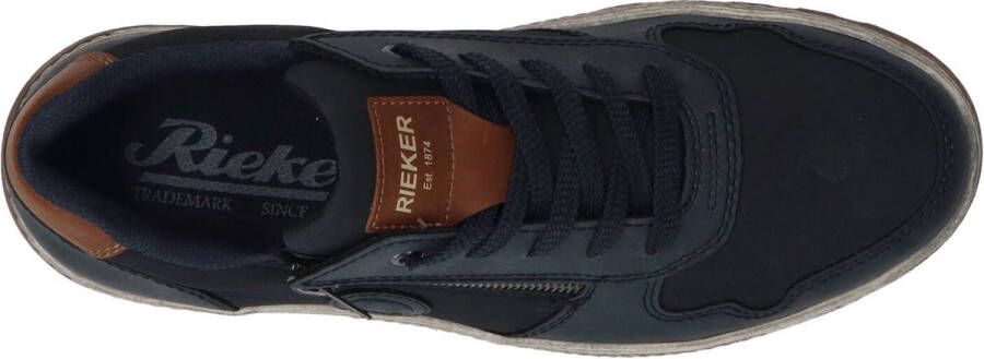 Rieker Sneakers Vrijetijdsschoen halfschoen veterschoen met contrastafwerking - Foto 9
