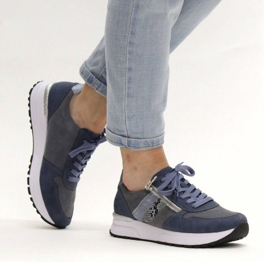 Rieker Sneakers blauw Synthetisch Dames