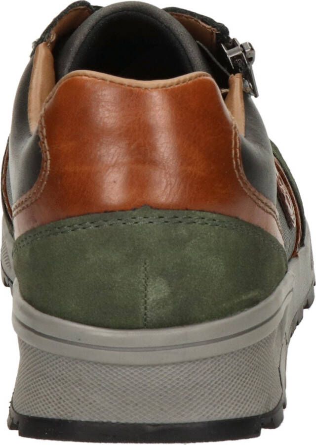 Rieker Sneakers groen Leer