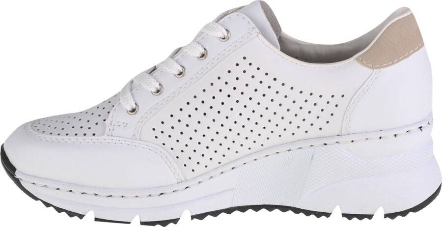 Rieker Sneakers N6304-80 Vrouwen Wit Sneakers