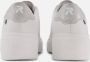 Rieker Witte Stoffen Sneakers Modieuze Schoenen voor Vrouwen White Dames - Thumbnail 4