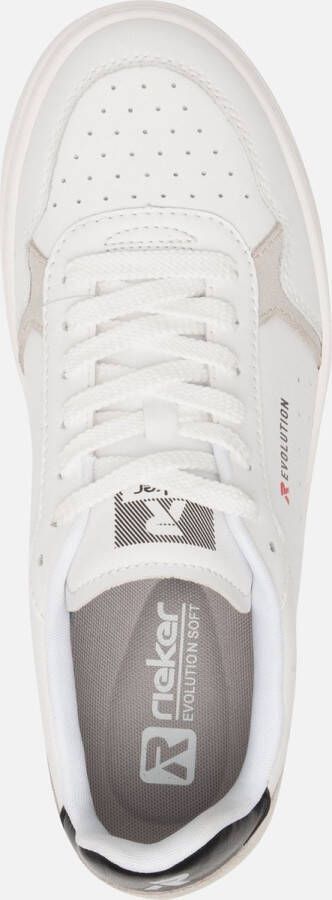 Rieker Sneakers wit Textiel