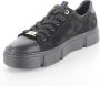 Rieker Basic Zwarte Sneaker met Leren Bovenwerk en Rits Black Dames - Thumbnail 13