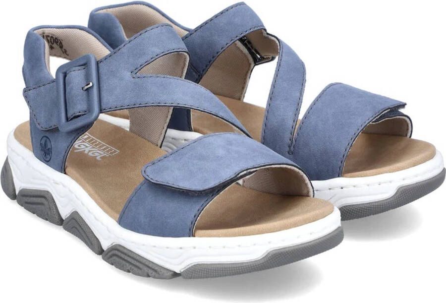 Rieker Sport Sandalen blauw Synthetisch Dames