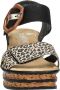 Rieker Stijlvolle Pantherprint Sandaal voor Dames Black Dames - Thumbnail 13