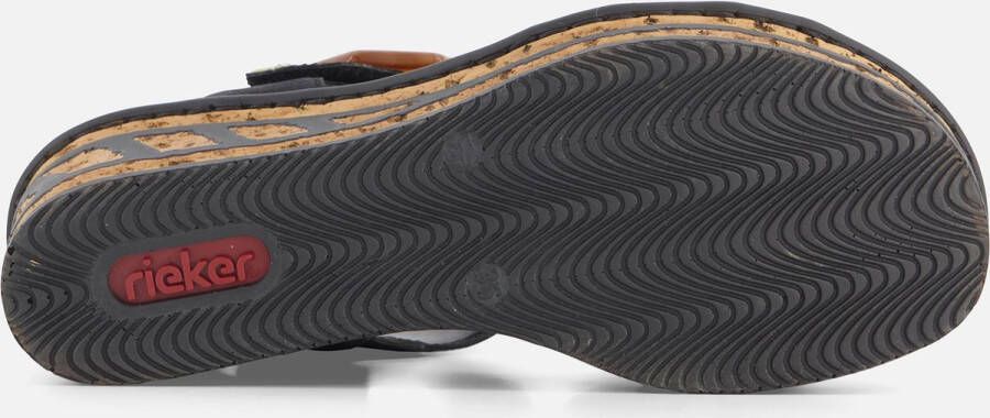 Rieker Stijlvolle Pantherprint Sandaal voor Dames Black Dames - Foto 12