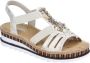 Rieker Sandalen zomerschoen sandaal sleehak in metallic-look - Thumbnail 12