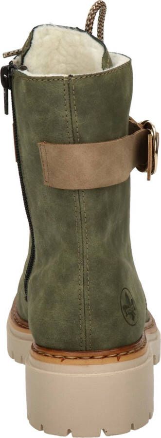 Rieker Groene veterschoen met teddyvoering Groen Dames - Foto 10