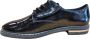 Rieker Zwarte veterschoenen met subtiel gouden detail Black Heren - Thumbnail 7