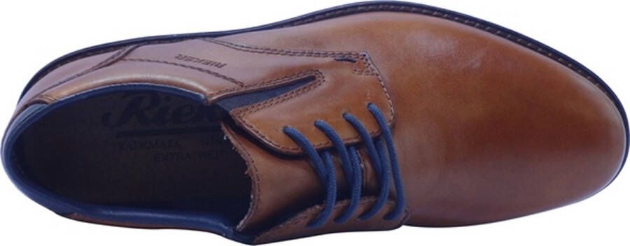 Rieker Veterschoenen cognac Leer