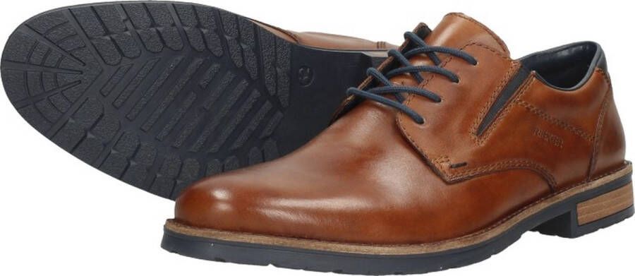 Rieker Veterschoenen cognac Leer