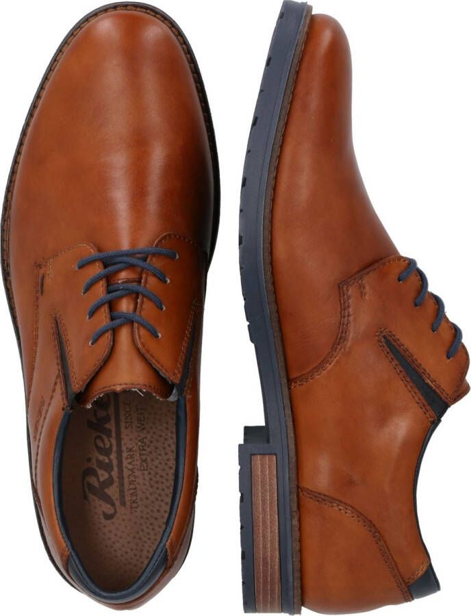 Rieker Veterschoenen cognac Leer