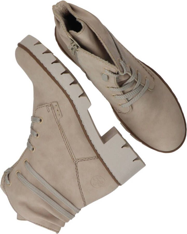 Rieker Veterschoenen Hoog Veterschoenen Hoog Beige