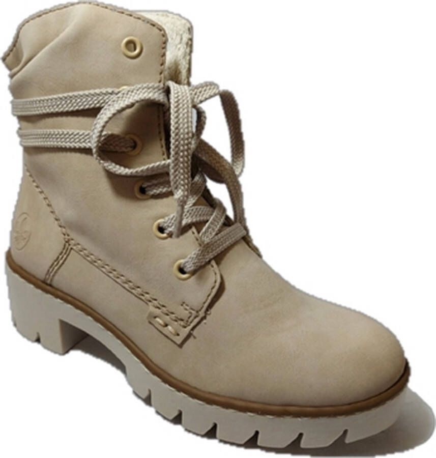 Rieker Veterschoenen Hoog Veterschoenen Hoog beige