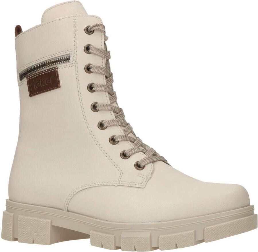 Rieker Veterschoenen Hoog Veterschoenen Hoog Gebroken wit