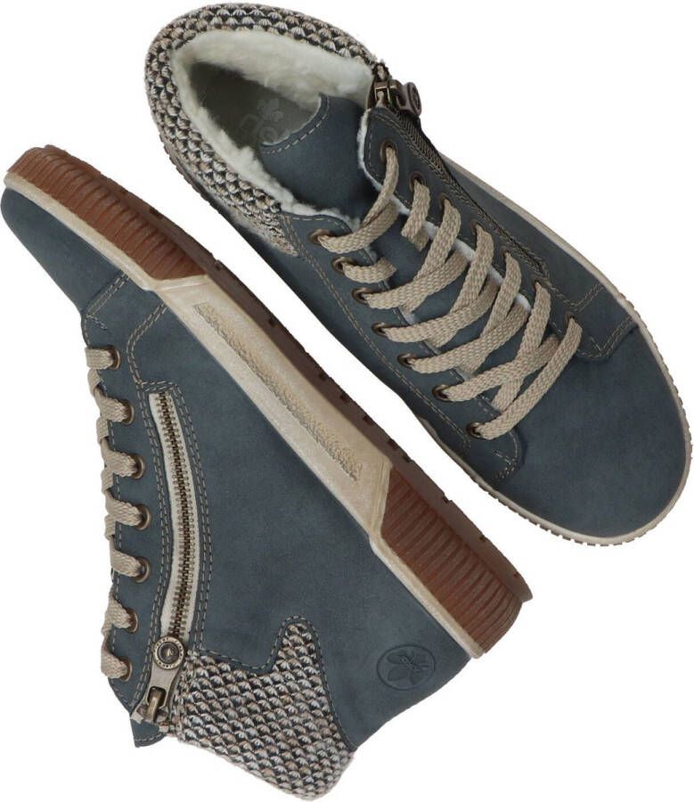 Rieker Veterschoenen Hoog Veterschoenen Hoog Licht blauw