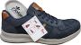 Rieker Comfortabele Blauwe Sneakers met Bruine Accenten Grijs Heren - Thumbnail 9