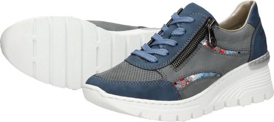 Rieker Veterschoenen Laag Veterschoenen Laag licht blauw