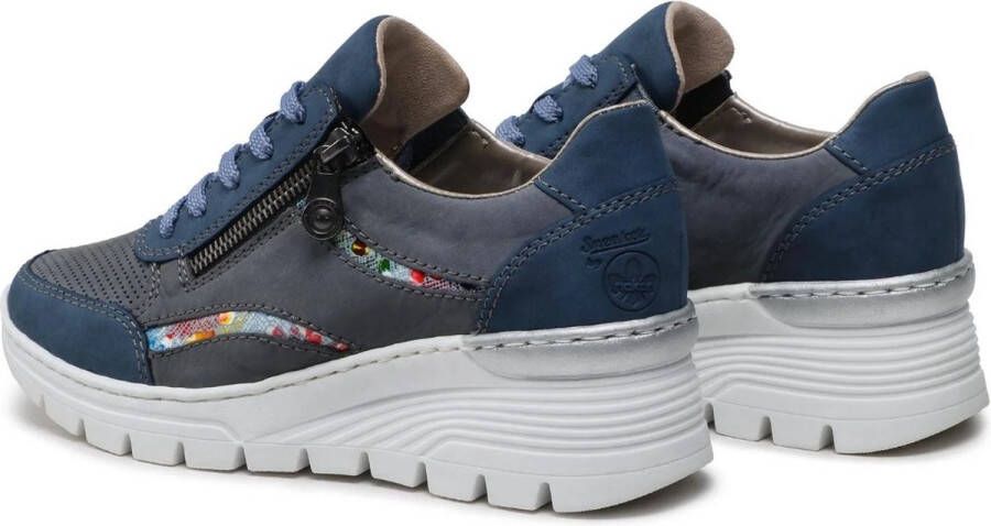 Rieker Veterschoenen Laag Veterschoenen Laag licht blauw