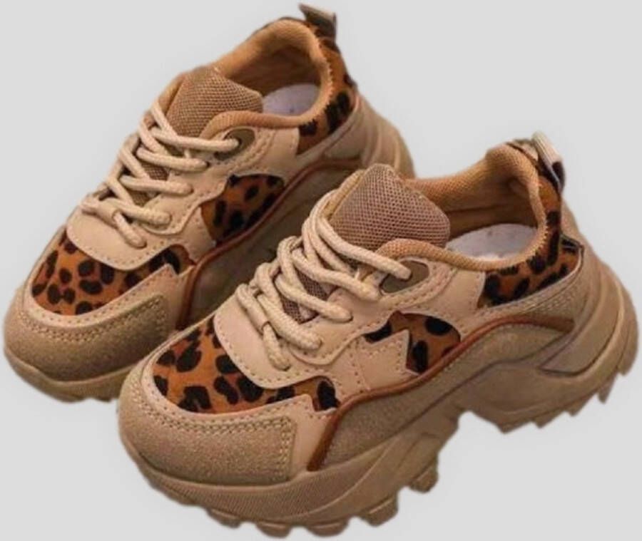 Rock and Joy Sneakers Beige Panter