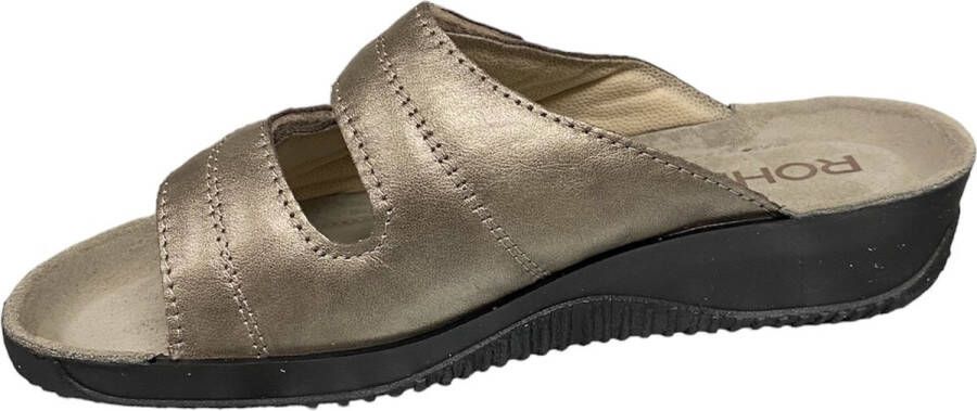 Rohde 1940 37 Soft Perlato-slipper -slipper goud kleur