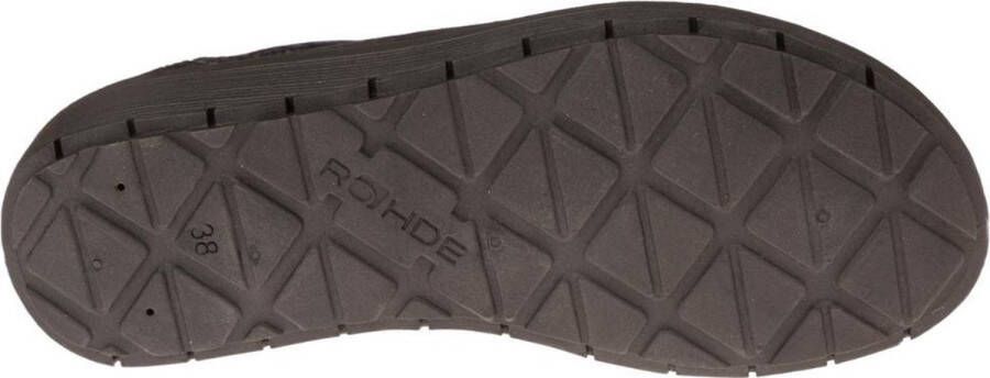 Rohde 2336 pantoffel dames zwart