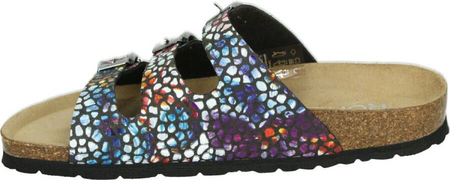Rohde Slippers Alba zomerschoenen slippers pantoffels met kleurrijke print g-breedte = breed - Foto 5