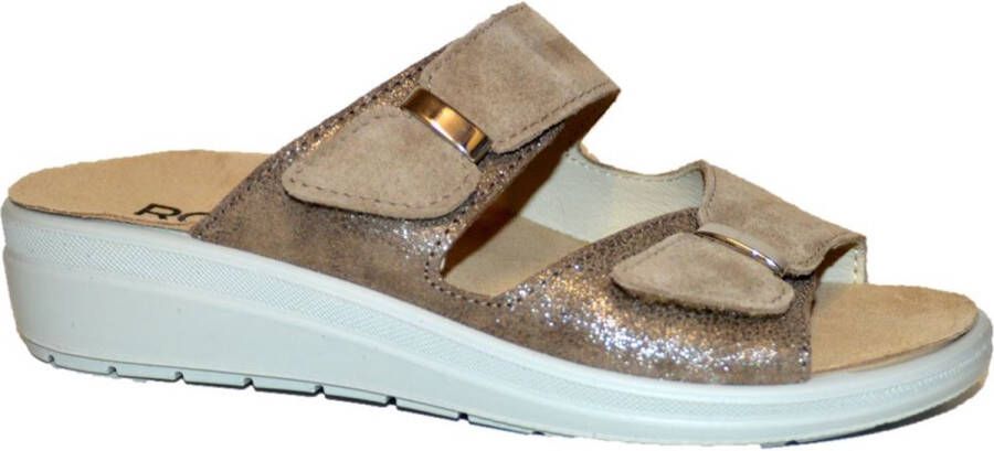 Rohde 5732 Volwassenen Dames slippers Wit beige